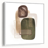 Geometric minimalist abstract wall art – modern earthy decor
