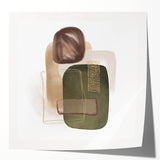Geometric minimalist abstract wall art – modern earthy decor