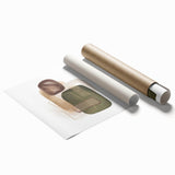 Geometric minimalist abstract wall art – modern earthy decor