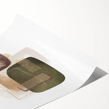 Geometric minimalist abstract wall art – modern earthy decor