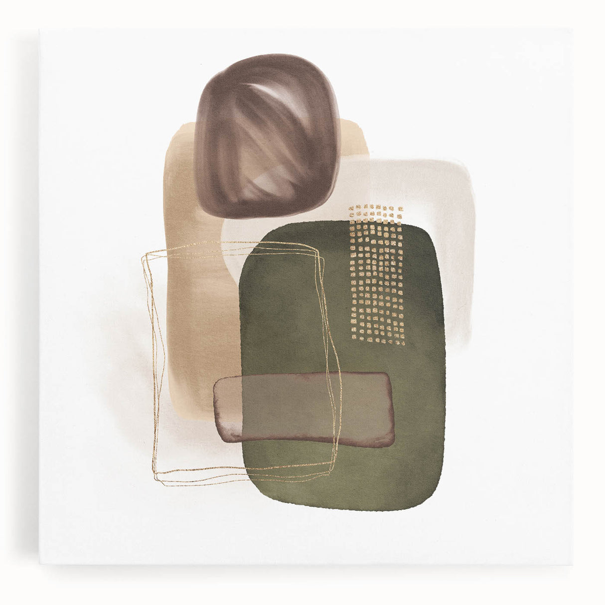 Geometric minimalist abstract wall art – modern earthy decor