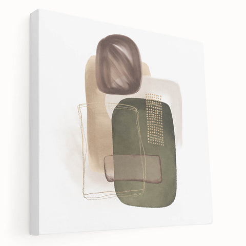 Geometric minimalist abstract wall art – modern earthy decor