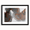 Moody Modern Wall Art – Large Abstract Canvas with Metallic Accents
