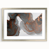 Moody Modern Wall Art – Large Abstract Canvas with Metallic Accents