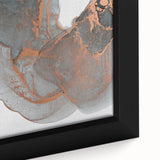 Moody Modern Wall Art – Large Abstract Canvas with Metallic Accents