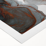 Moody Modern Wall Art – Large Abstract Canvas with Metallic Accents