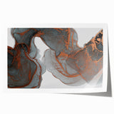 Moody Modern Wall Art – Large Abstract Canvas with Metallic Accents