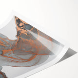 Moody Modern Wall Art – Large Abstract Canvas with Metallic Accents