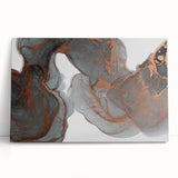 Moody Modern Wall Art – Large Abstract Canvas with Metallic Accents