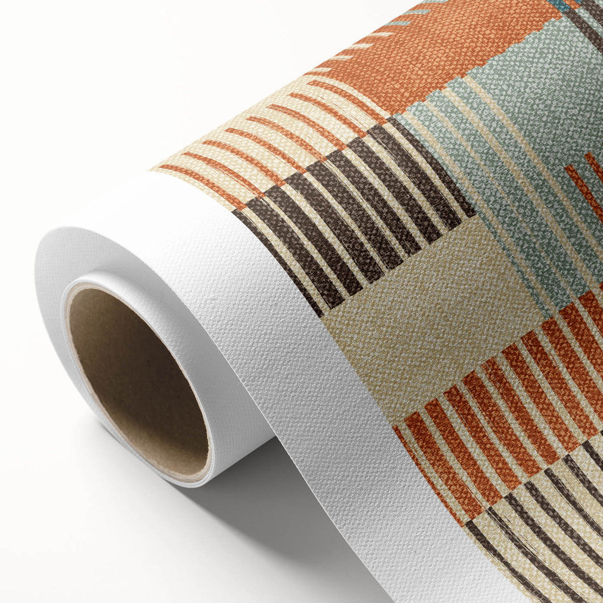 Timeless Textures Abstract Wall Art - Retro Grid in Warm Tones
