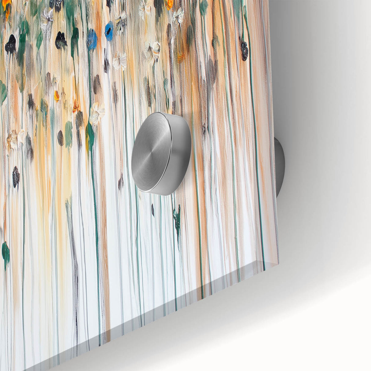 Textured Abstract Floral Wall Art – Modern Drip-Style Canvas