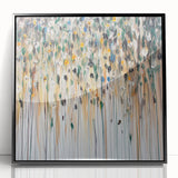 Textured Abstract Floral Wall Art – Modern Drip-Style Canvas