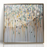 Textured Abstract Floral Wall Art – Modern Drip-Style Canvas