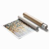 Textured Abstract Floral Wall Art – Modern Drip-Style Canvas