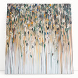 Textured Abstract Floral Wall Art – Modern Drip-Style Canvas