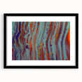 Abstract Fluid Canvas Art – Teal & Orange Modern Wall Print