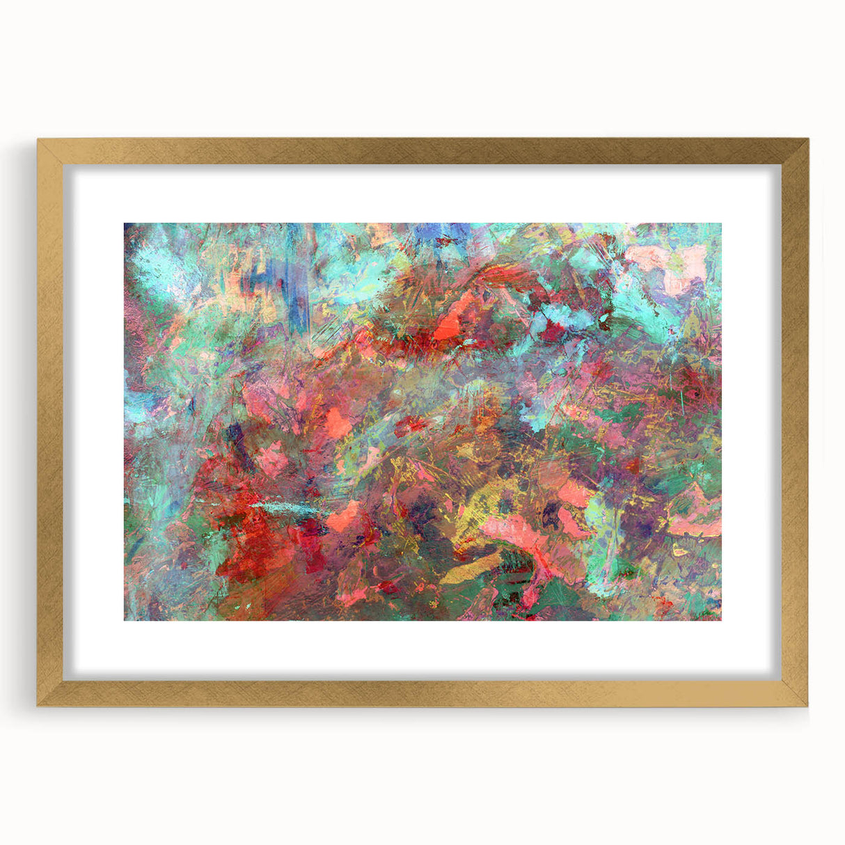 Energetic Multicolor Composition – Large Abstract Wall Decor