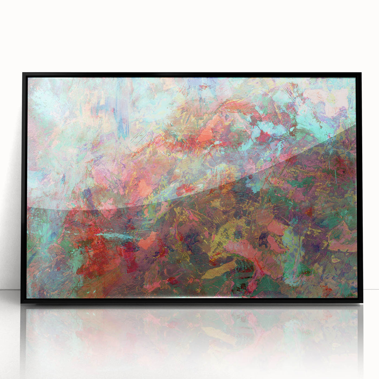 Energetic Multicolor Composition – Large Abstract Wall Decor