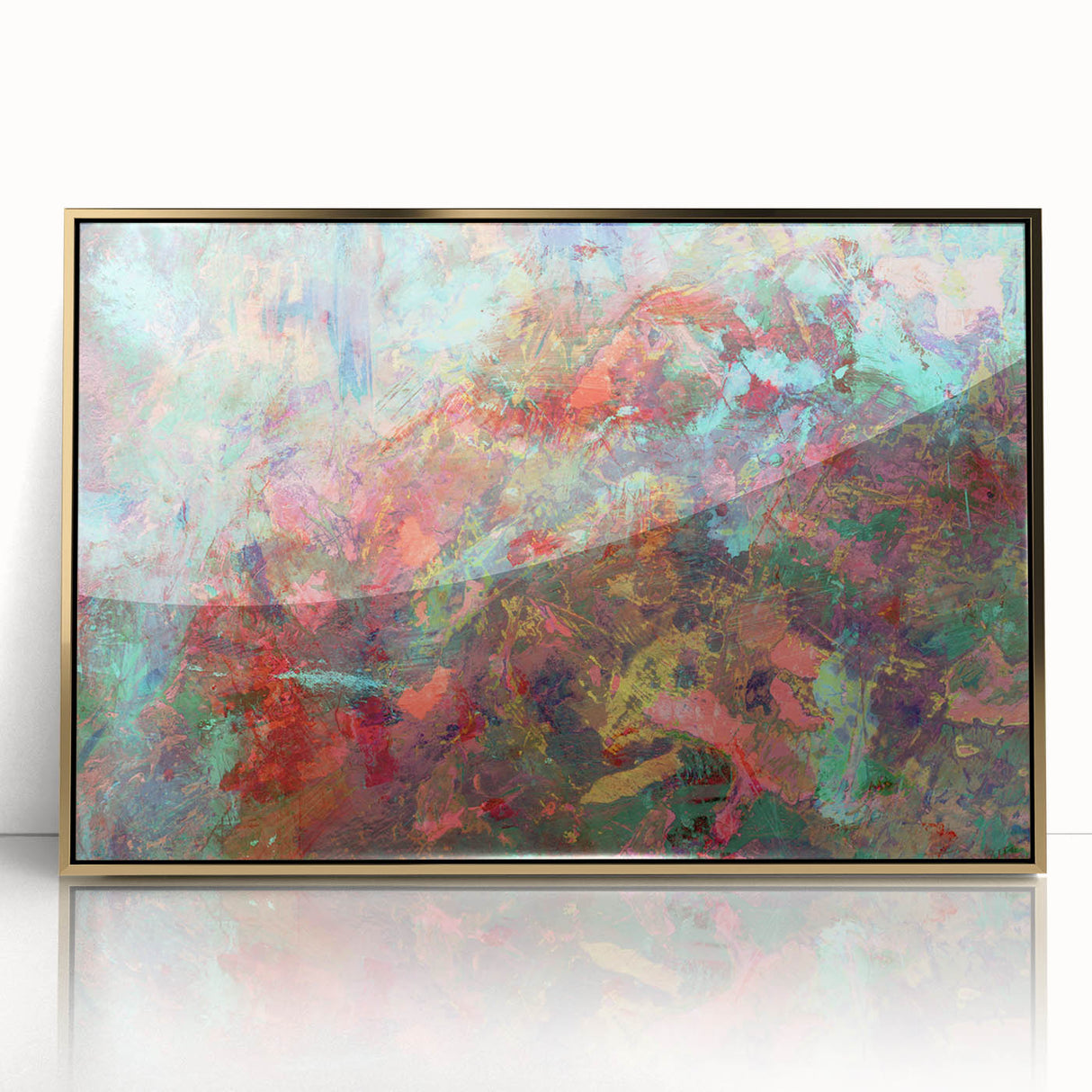 Energetic Multicolor Composition – Large Abstract Wall Decor