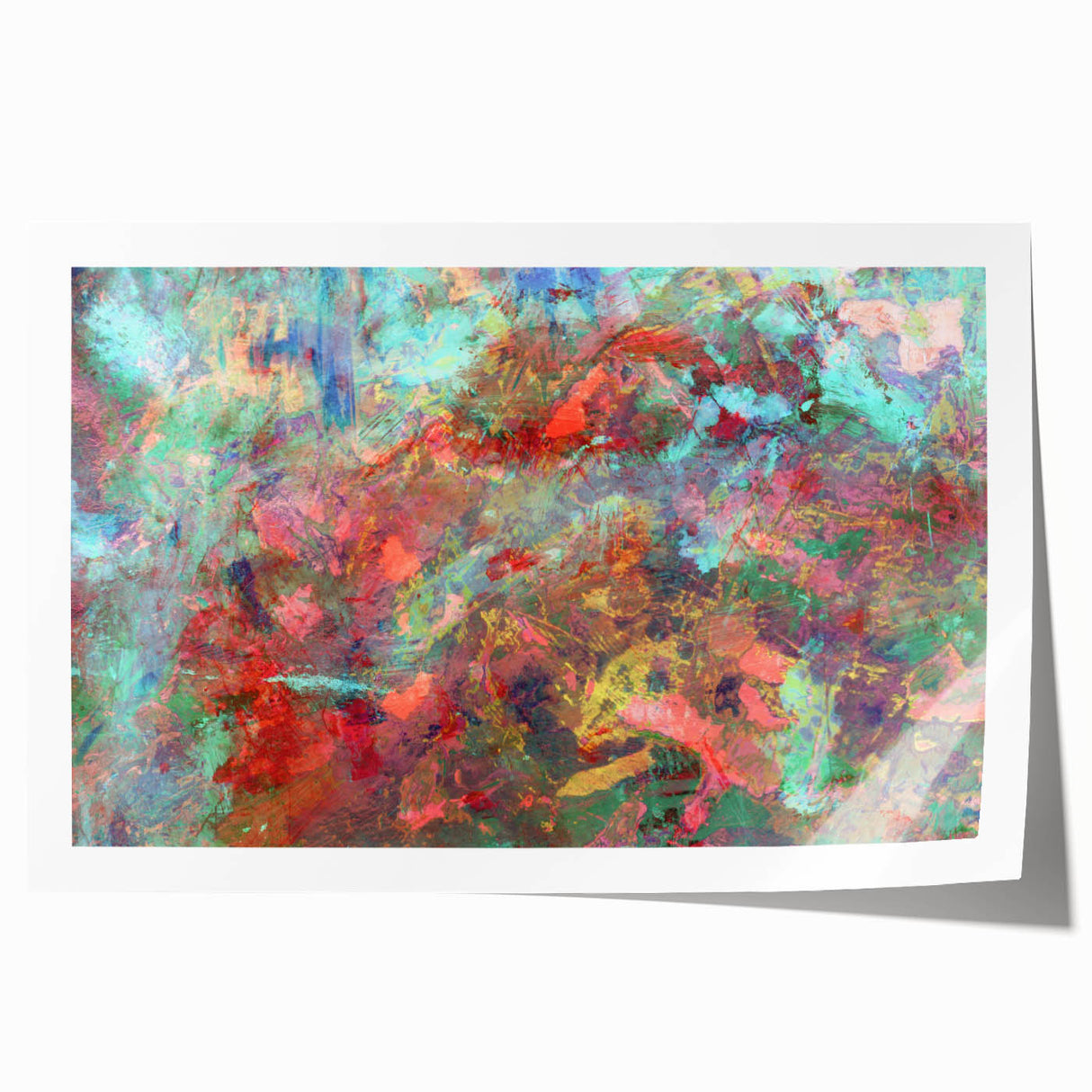 Energetic Multicolor Composition – Large Abstract Wall Decor