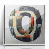 Modern Abstract Expressionist Wall Art – Geometric Canvas Print