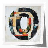 Modern Abstract Expressionist Wall Art – Geometric Canvas Print