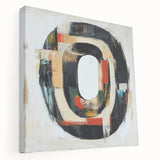 Modern Abstract Expressionist Wall Art – Geometric Canvas Print