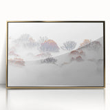 Misty Autumn – Fine Art Photography of Trees in Morning Fog