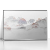 Misty Autumn – Fine Art Photography of Trees in Morning Fog