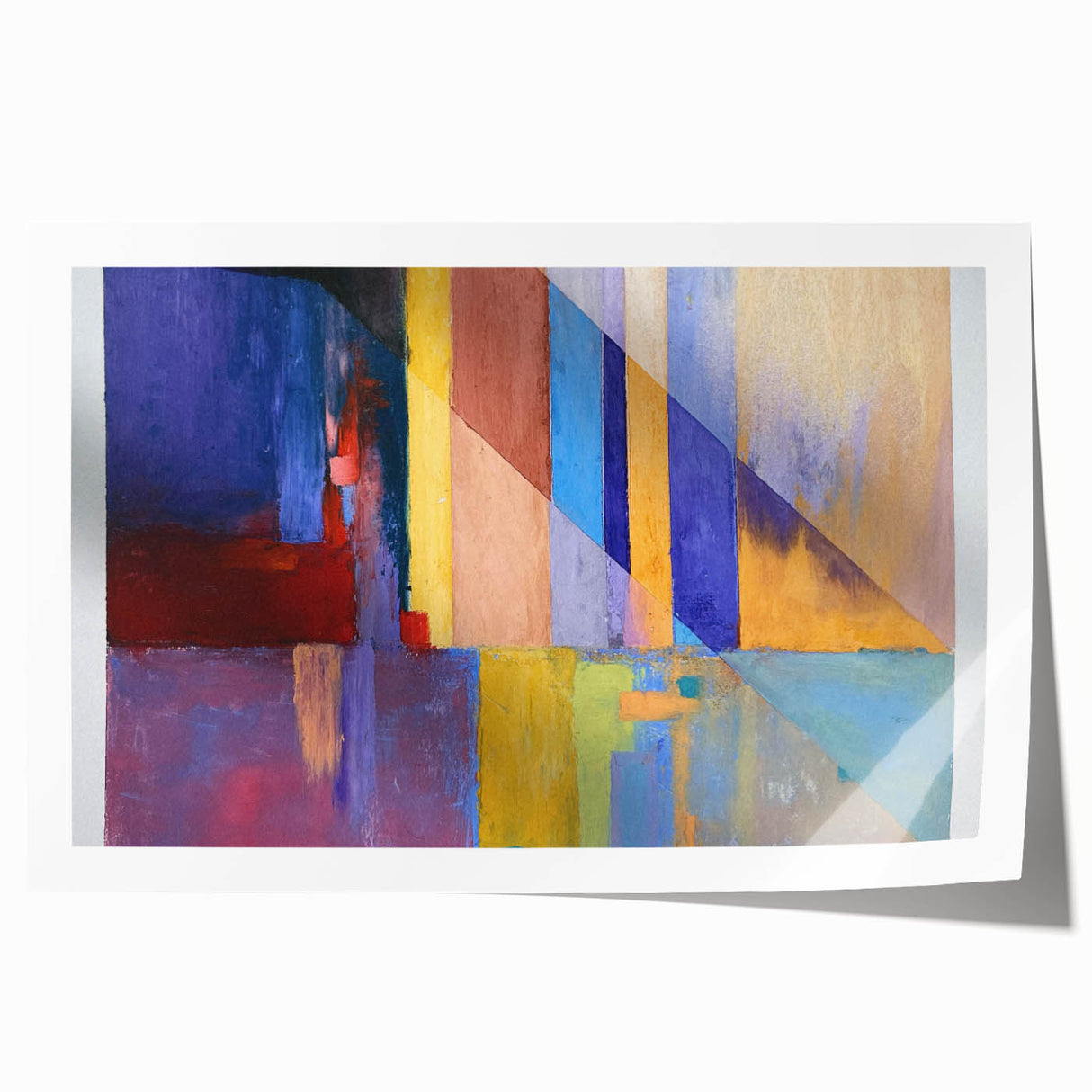 Geometric Abstract Paintings – Bold Multicolor Modern Art
