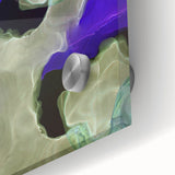 Contemporary Abstract Wall Art – Moody Violet & Green Canvas Print