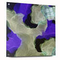 Contemporary Abstract Wall Art – Moody Violet & Green Canvas Print
