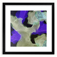 Contemporary Abstract Wall Art – Moody Violet & Green Canvas Print
