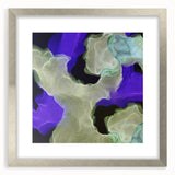 Contemporary Abstract Wall Art – Moody Violet & Green Canvas Print