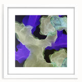 Contemporary Abstract Wall Art – Moody Violet & Green Canvas Print