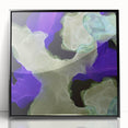 Contemporary Abstract Wall Art – Moody Violet & Green Canvas Print