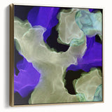 Contemporary Abstract Wall Art – Moody Violet & Green Canvas Print