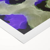 Contemporary Abstract Wall Art – Moody Violet & Green Canvas Print
