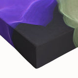 Contemporary Abstract Wall Art – Moody Violet & Green Canvas Print