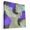 Contemporary Abstract Wall Art – Moody Violet & Green Canvas Print