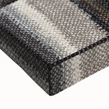 Geometric Abstract Canvas Art - Earthy Textured Grid in Neutrals