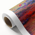Contemporary Fluid Art Piece – Fiery Red & Orange Abstract Print