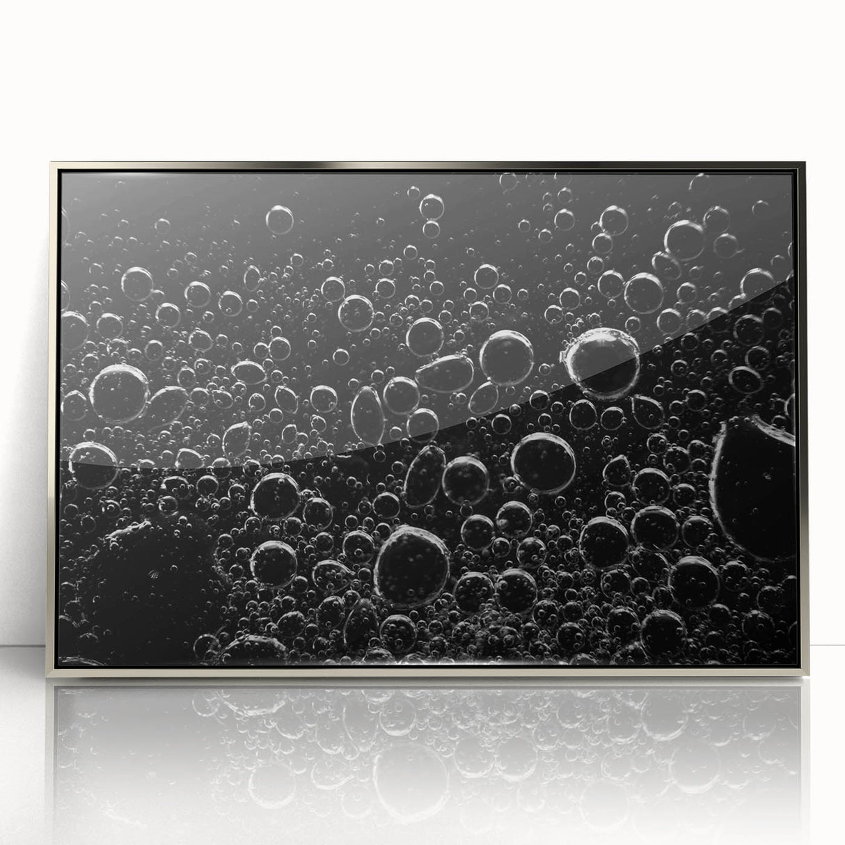 Floating Bubble Abstraction – High-Contrast Abstract Photography