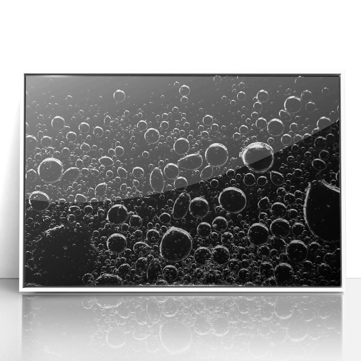 Floating Bubble Abstraction – High-Contrast Abstract Photography