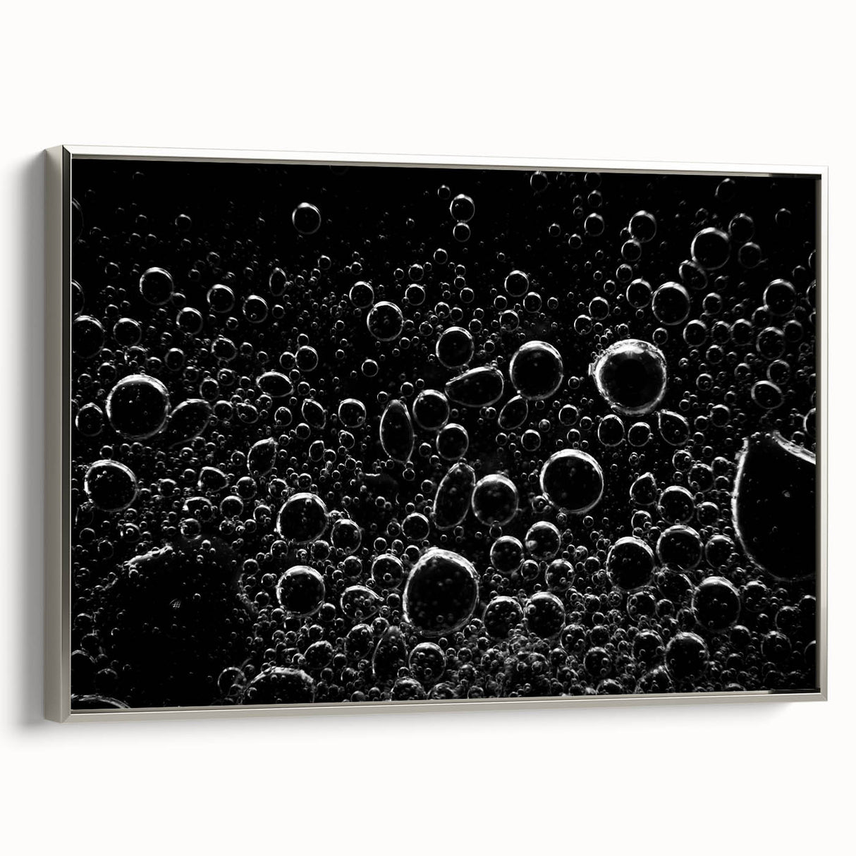 Floating Bubble Abstraction – High-Contrast Abstract Photography