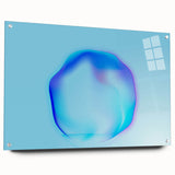 Minimalist Abstract Art – Fluid Blue Modern Wall Decor