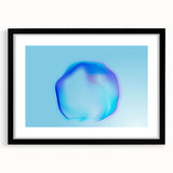 Minimalist Abstract Art – Fluid Blue Modern Wall Decor