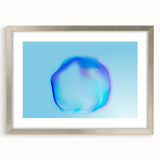 Minimalist Abstract Art – Fluid Blue Modern Wall Decor