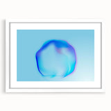 Minimalist Abstract Art – Fluid Blue Modern Wall Decor