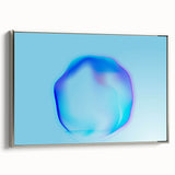 Minimalist Abstract Art – Fluid Blue Modern Wall Decor